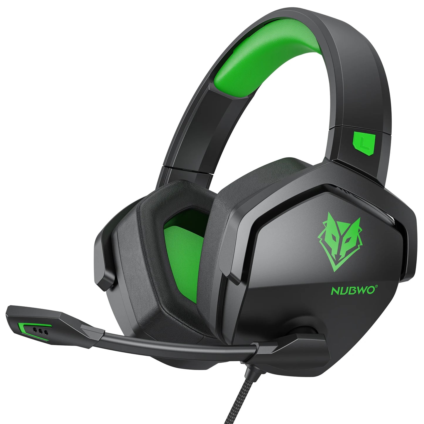 NUBWO N16 Gaming Headset - Noise Canceling Mic, Stereo Sound, and Comfortable Design Gaming Headphones for PS5, PS4, Xbox One Green United States S291f5228b44b4f64b51741717d1a0b97i Amrit Store