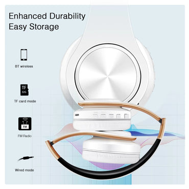 Stereo Wireless Headphones Bluetooth Headset with Mic SD Card Slot for Girls - Samsung Sport Style - 20 Hours Playtime S2c313b31310e49e1bdaadbf5445f28c9Z Amrit Store