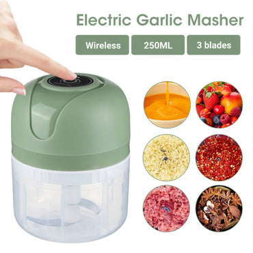 250ml Garlic Masher Crusher, Portable Garlic Chopper, USB Food Processor Kitchen Kitchen Gadgets Wireless Garlic Beater S9ab13f8fdb144c389424c22384967502l Amrit Store