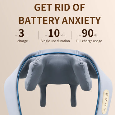 Heated neck and shoulder massager, finger pressure kneading massager, USB charging, gift for parents Sd8feb6d989964f9485f2f251ed83794bd Red, White and Blue Products Store