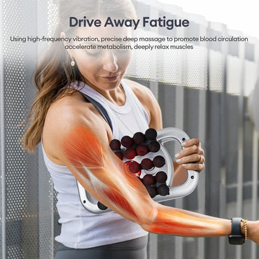 30-head Fascia Gun High Frequency Vibration Massager Gun Fascia Gun Professional Body Leg Back Shoulder Waist Fascia Gun Se0717a083ec7462bb28f0e059aa12942r Red, White and Blue Products Store