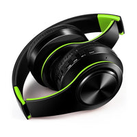 Stereo Wireless Headphones Bluetooth Headset with Mic SD Card Slot for Girls - Samsung Sport Style - 20 Hours Playtime Black green A7a13a96cf53e42f7b36941614f2f6b05n Amrit Store