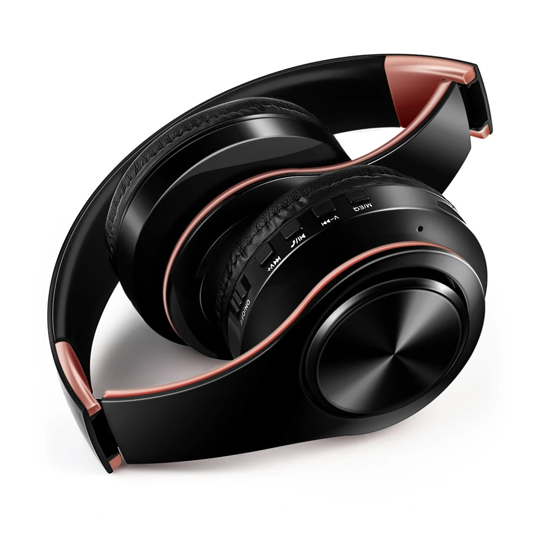 Stereo Wireless Headphones Bluetooth Headset with Mic SD Card Slot for Girls - Samsung Sport Style - 20 Hours Playtime Black Rose Gold Aa40003b274084c11999fccefb89b1836A Amrit Store