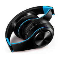 Stereo Wireless Headphones Bluetooth Headset with Mic SD Card Slot for Girls - Samsung Sport Style - 20 Hours Playtime Black Blue Ad08f09dac5124425b1198391f3d5586cN Amrit Store