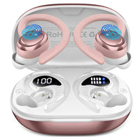 Bluetooth 5.3 Wireless Earbuds | IP7 Waterproof 50H Playback | Sports Earphones with Noise Cancelling Mic for Workout/Running. Rose Gold United States Ad172431fad114887b618eb970d1d9de3d Amrit Store