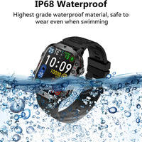 AI Voice Assistant Smart Watch, 1.96'' HD Screen Activity Trackers with 100+Sports/ Bluetooth Call/ SMS Alerts/ Flashlight S0711a7599600406397a3b4ab16a69066q Red, White and Blue Products Store