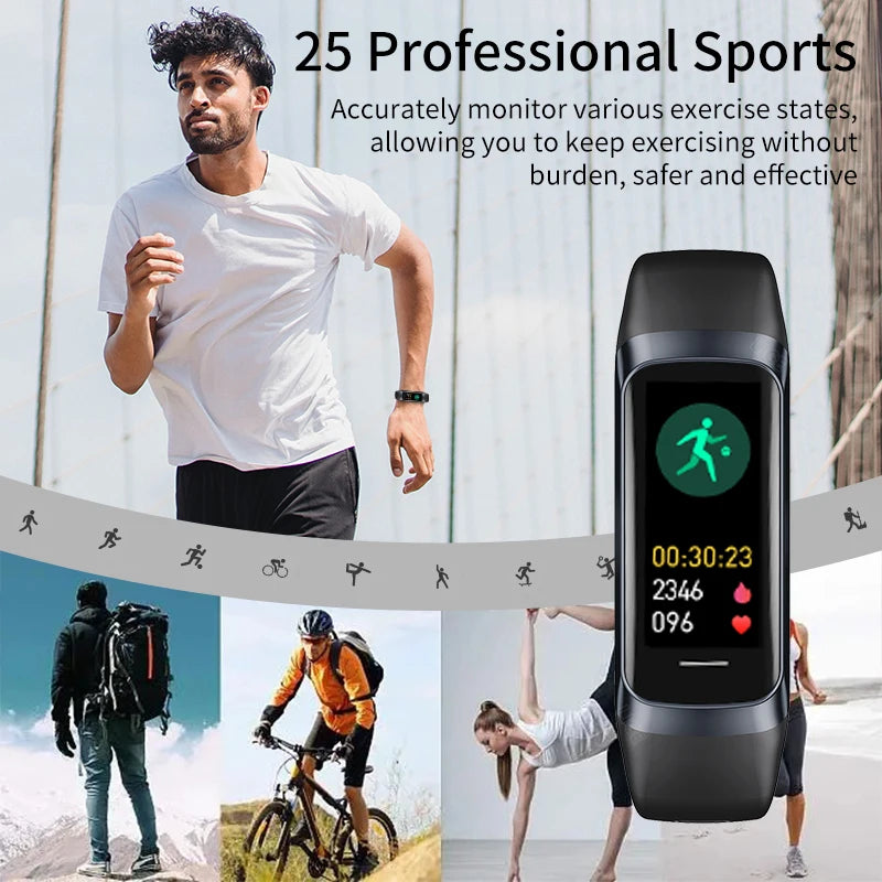 LIGE Hot Sales Smartband Lightweigh Sports Sleep Health Monitoring Waterproof Reminder Men Women's Smart Watch Local Logistics S079cad82a5ae4d979aa46a0af664d57dT Red, White and Blue Products Store