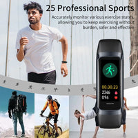 LIGE Hot Sales Smartband Lightweigh Sports Sleep Health Monitoring Waterproof Reminder Men Women's Smart Watch Local Logistics S079cad82a5ae4d979aa46a0af664d57dT Red, White and Blue Products Store