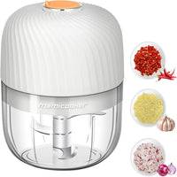 Portable Mini Garlic Chopper, 250ML Onion Masher, Wireless Veggie Grinder, Multifunctional Food Processor for Ginger, Chili,Frui 250ML White S083f55850b0d49d0b5cda78c1c91f280X Amrit Store