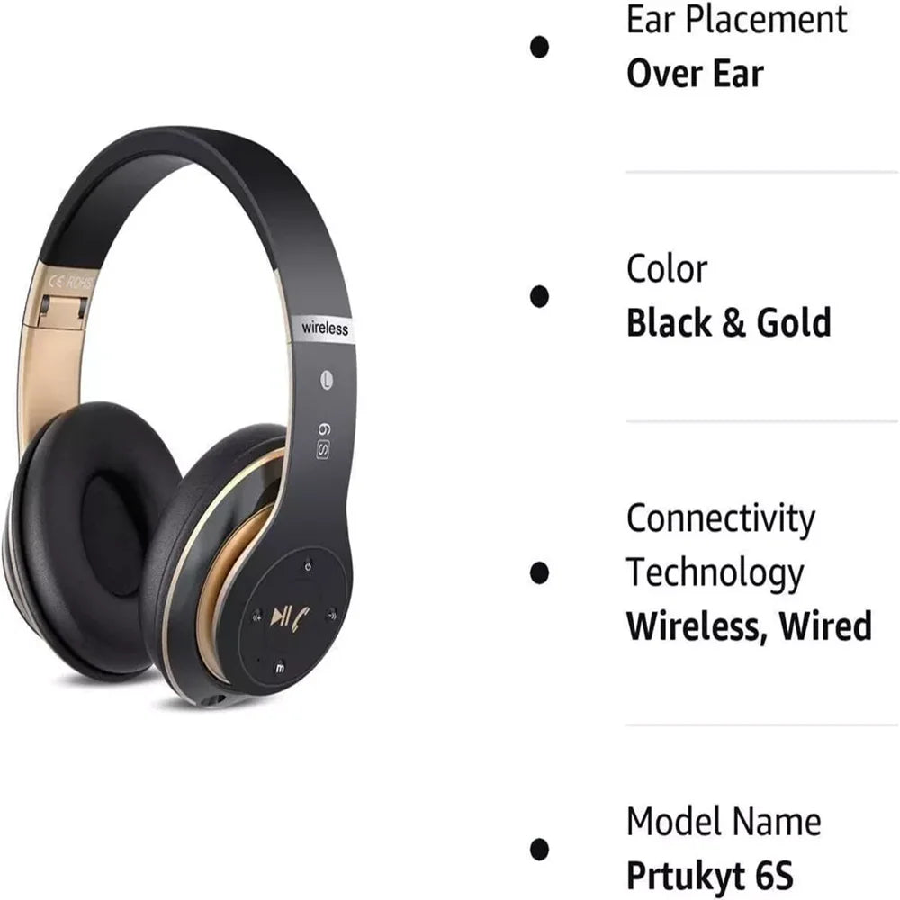 Wireless Headphones Bluetooth Noise Cancelling Stereo Earphones Over Ear Headset Black United States S0bf3dc5c651e44f6a39bdc3ea06a82beI Amrit Store