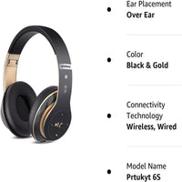 Wireless Headphones Bluetooth Noise Cancelling Stereo Earphones Over Ear Headset Black United States S0bf3dc5c651e44f6a39bdc3ea06a82beI Amrit Store