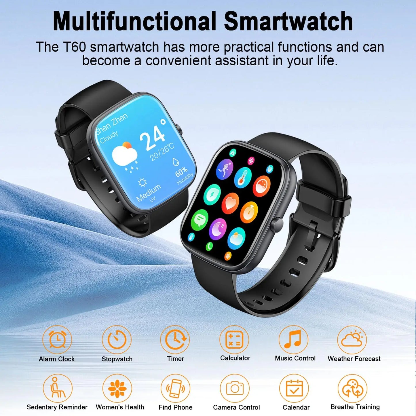 Smart Watch, 1.91" Smartwatch (Answer/Make Call), IP68 Waterproof Fitness Tracker, 110+ Sport Modes, Heart Rate and Sleep Monit S0e2336aaf63441d7b16614930e8cbb81q Red, White and Blue Products Store