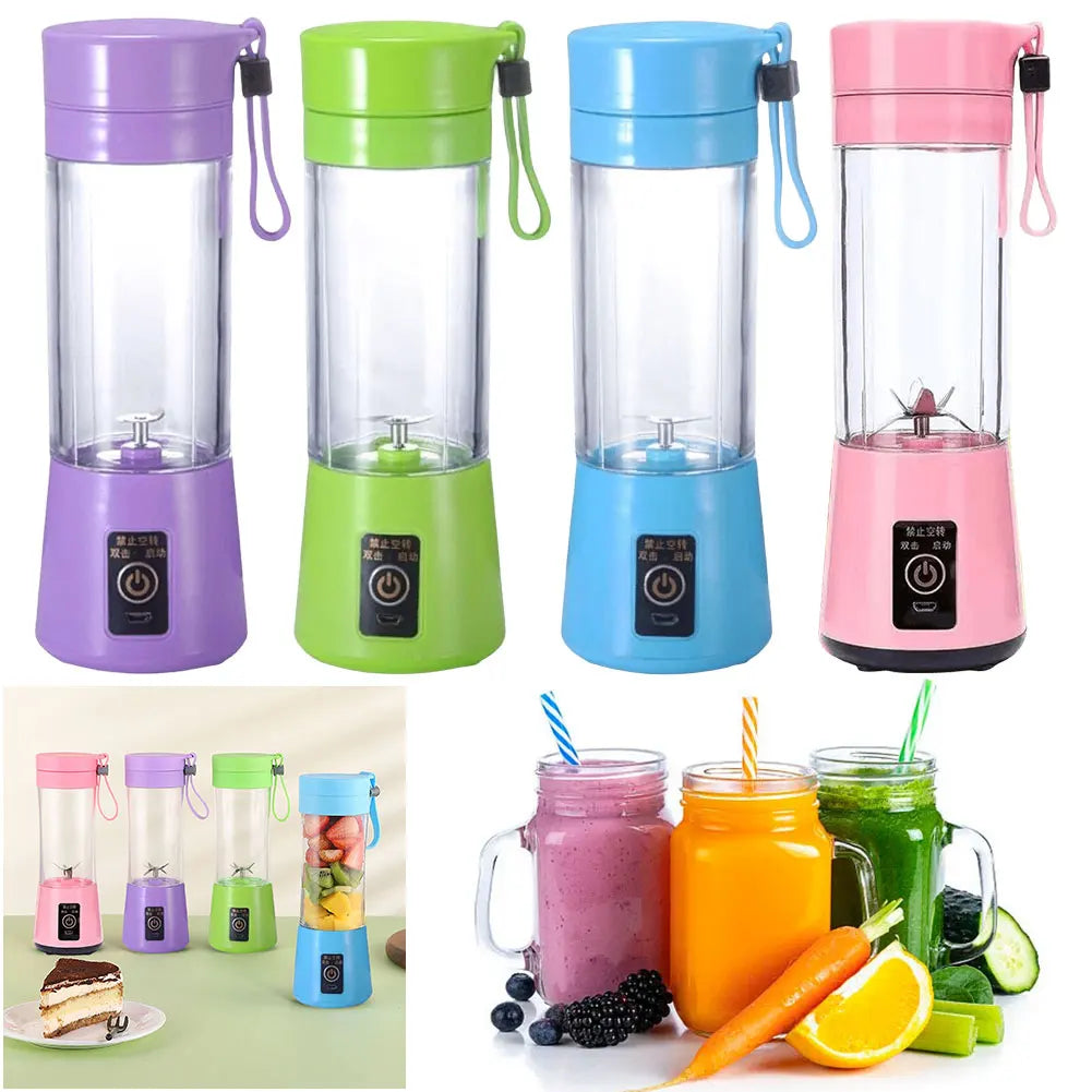Electric Juicer Mini Portable Blender Fruit Mixers Fruit Extractors Multifunction Juice Maker Machine Blender Smoothies Mixer S0e6aed6768f647059ec9ba70ef08ec7ah Amrit Store