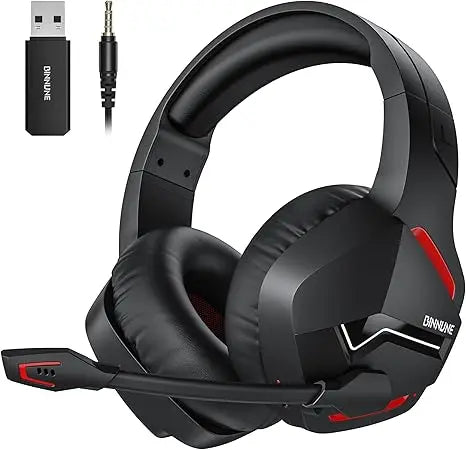 BINNUNE BW01 Wireless Gaming Headset with Mic for PC PS4 PS5 2.4G Bluetooth USB Gamer Headphones with Mic for Laptop Computer Red S0f03e0a9b8c34d8cba6da277f7b7ae13m Amrit Store