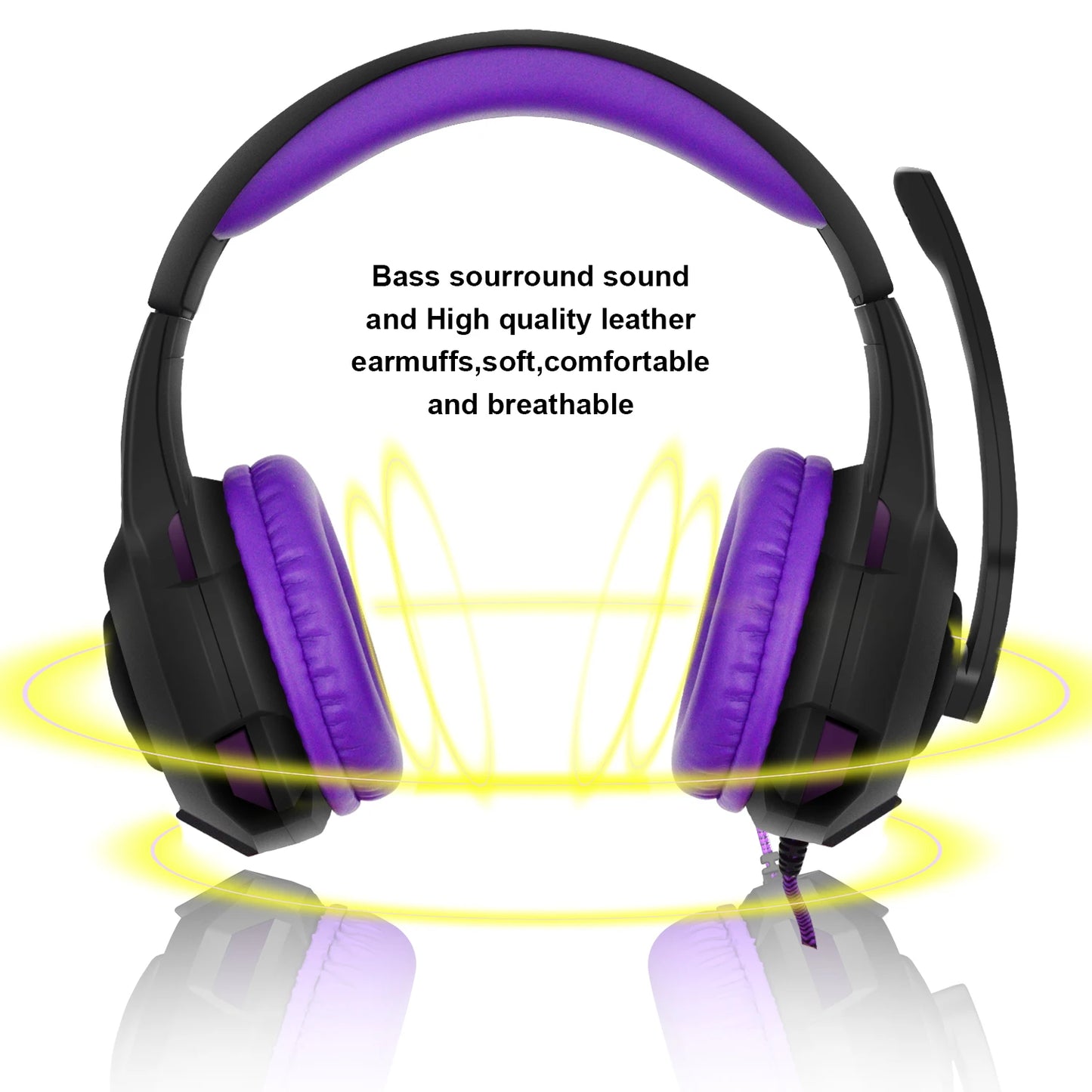 Wired Gaming Headset with Mic Noise Isolating Over-Ear, PC/PS4/PS5/Xbox Compatible, Volume Control, 3.5mm Audio Jack S11b27485c3f74d1ab0dcb181d03c5f5aM Amrit Store