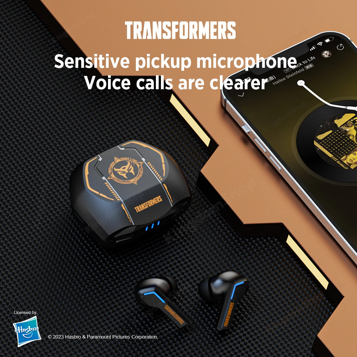 Ship From US Transformers TF-T06 Bluetooth Earphones Gaming Headset Low Latency with Mic Headphones HD Call Wireless Earbuds S149b93751e8c46578f2fe7dedb6ef24fo Amrit Store