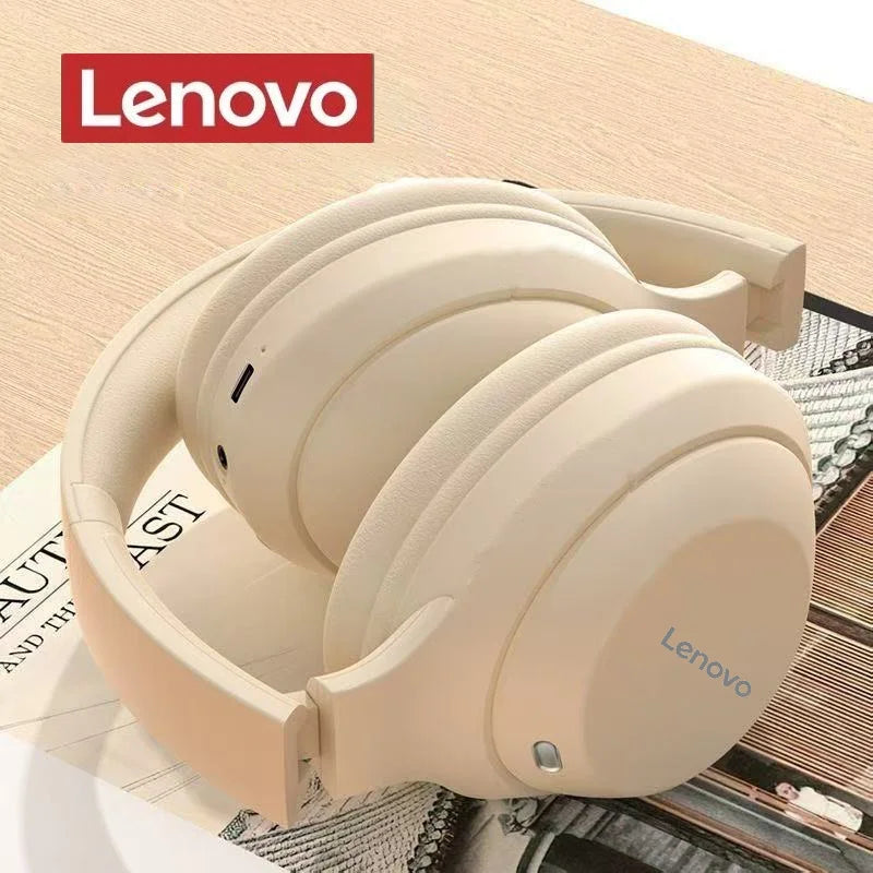 Lenovo Wireless Headphones Sleek Design Foldable Over Ear Headsets mobile phone/ipad listening headset gaming game headset S164e90de4f7345a5b1ac329835bb688bB Amrit Store