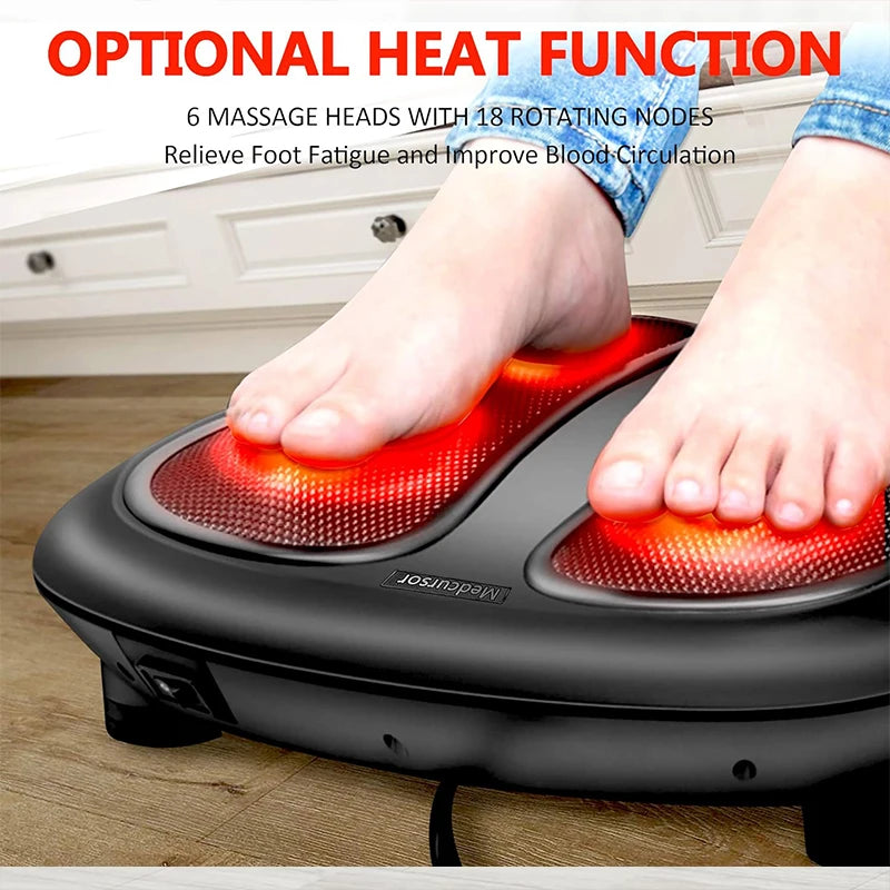 Nekteck Electric Foot Massager with Heat Compress Deep Kneading Shiatsu Massage Heel Sole Point Relieve Muscle Tiredness S1c4dcc159d58490f8b051060a2d97c0cv Red, White and Blue Products Store