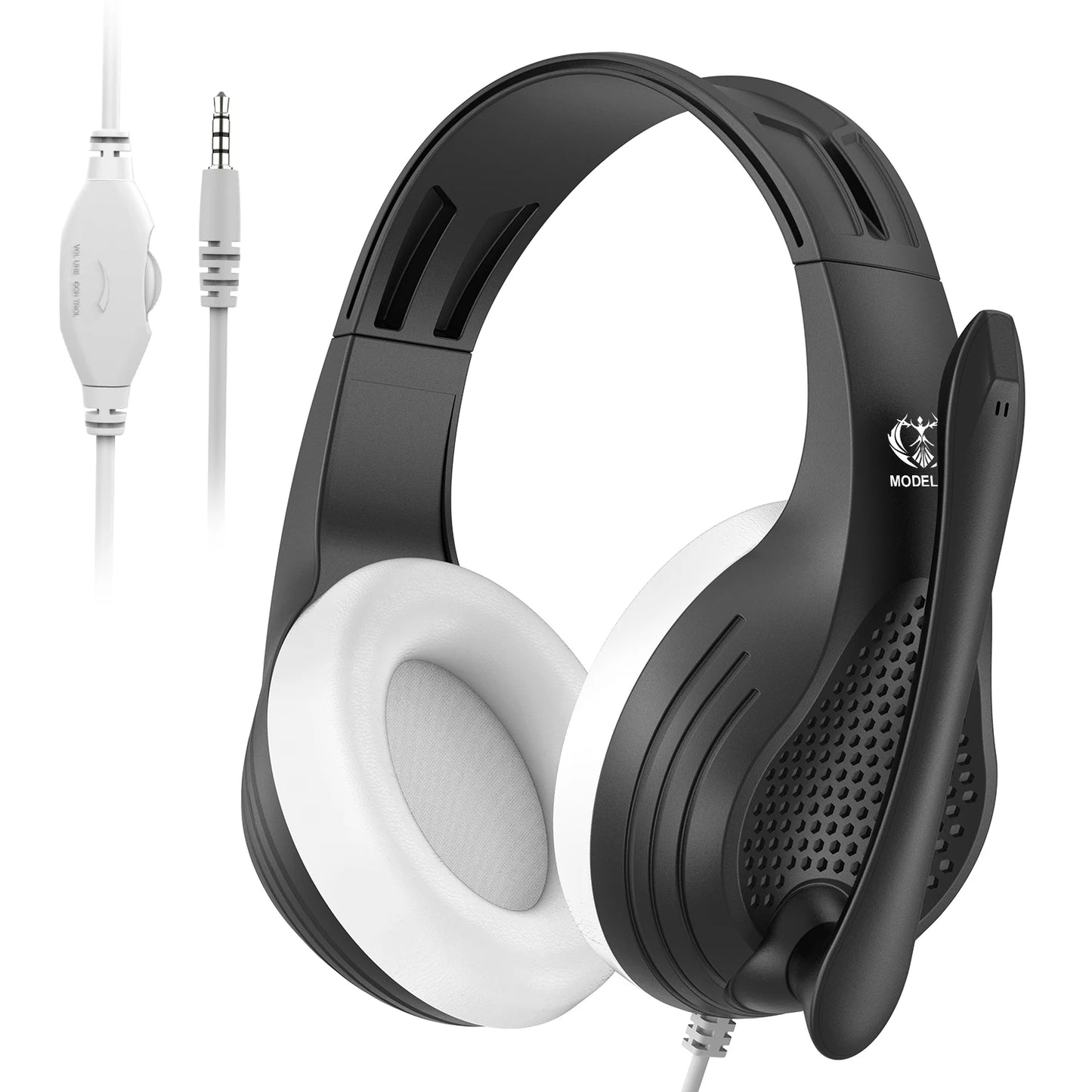 3.5mm Wired Over-Ear Headphones with Mic, Noise Cancelling, Stereo Bass, Soft Earmuffs for Gaming PC/PS4/PS5/XBOX/Laptop/Phone/T S1d354992abcd400fb486e7de826a6674t Amrit Store