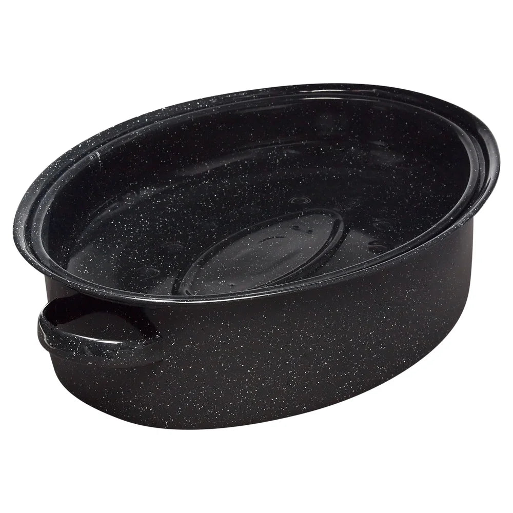18 Inch Nonstick Covered Oval Roaster Heavy Duty Dishwasher Safe Kitchen Cookware Even Heat Distribution 15lb Capacity S1f20eeadf66746828609e6986b9ad17fU Amrit Store