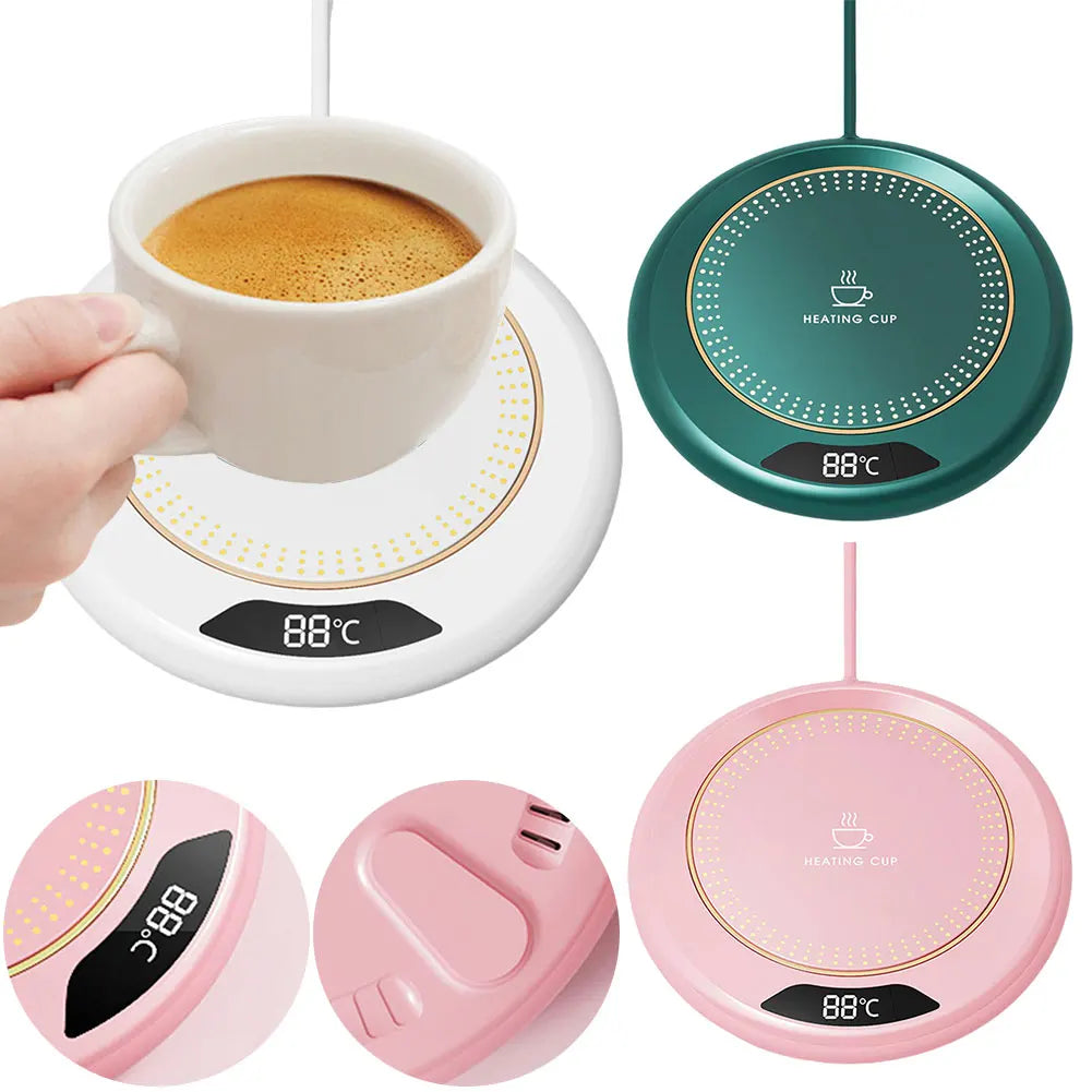 Mini Portable 55 degree USB Cup Warmer Coffee Mug Heating Coaster Smart Thermostatic Hot Plate Milk Tea Water Heating Pad Heater S1f9cb0b1f0f5466b8f06dd98b3a48babs Amrit Store
