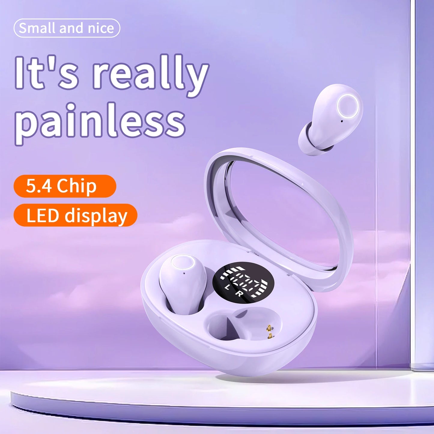Trendy wireless headphones 5.4 bluetooth headset mini sleep sports invisible earbuds HD HIFI music bass sound quality earphones S206bd16ddb7046aa9b87eee5374c39d4h Amrit Store