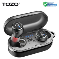 Refurbished TOZO Ergonomic Headsets TWS Earbuds AI Via APP Wireless Touch Control IPX8 HiFi Sound Stereo for IOS Android PC black United States S236140a7937a479eb25e28f7193ec498n Amrit Store