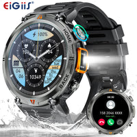 EIGIIS KE3 2025 New Bluetooth Call smartwatch for men Full Touch Screen With Health Monitor heart rate Flashlight Smart watch S24b48031f621404cb9467bfbecbf689ad Red, White and Blue Products Store