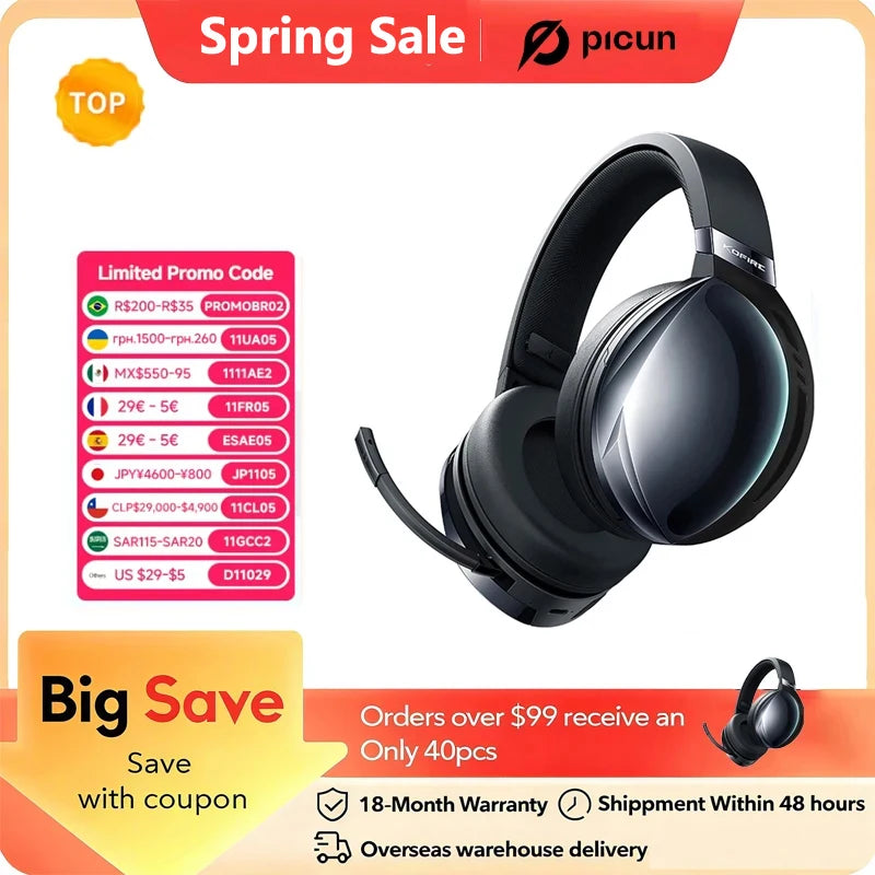 Kofire UG-06 Gaming Headset Low Latency 2.4G Bluetooth Wireless Headphones with Mic RGB Gradient Light Wired for PC PS5 Switch S28d1d06e7060449687cf5b83a57a1785y Amrit Store