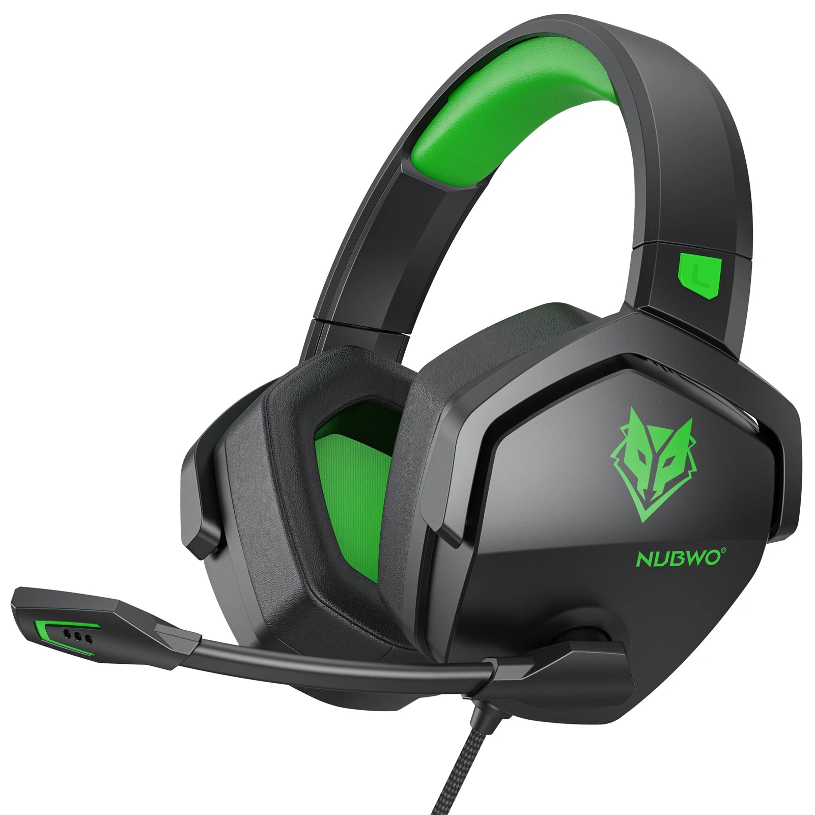 NUBWO N16 Gaming Headset - Noise Canceling Mic, Stereo Sound, and Comfortable Design Gaming Headphones for PS5, PS4, Xbox One Green United States S291f5228b44b4f64b51741717d1a0b97i Amrit Store