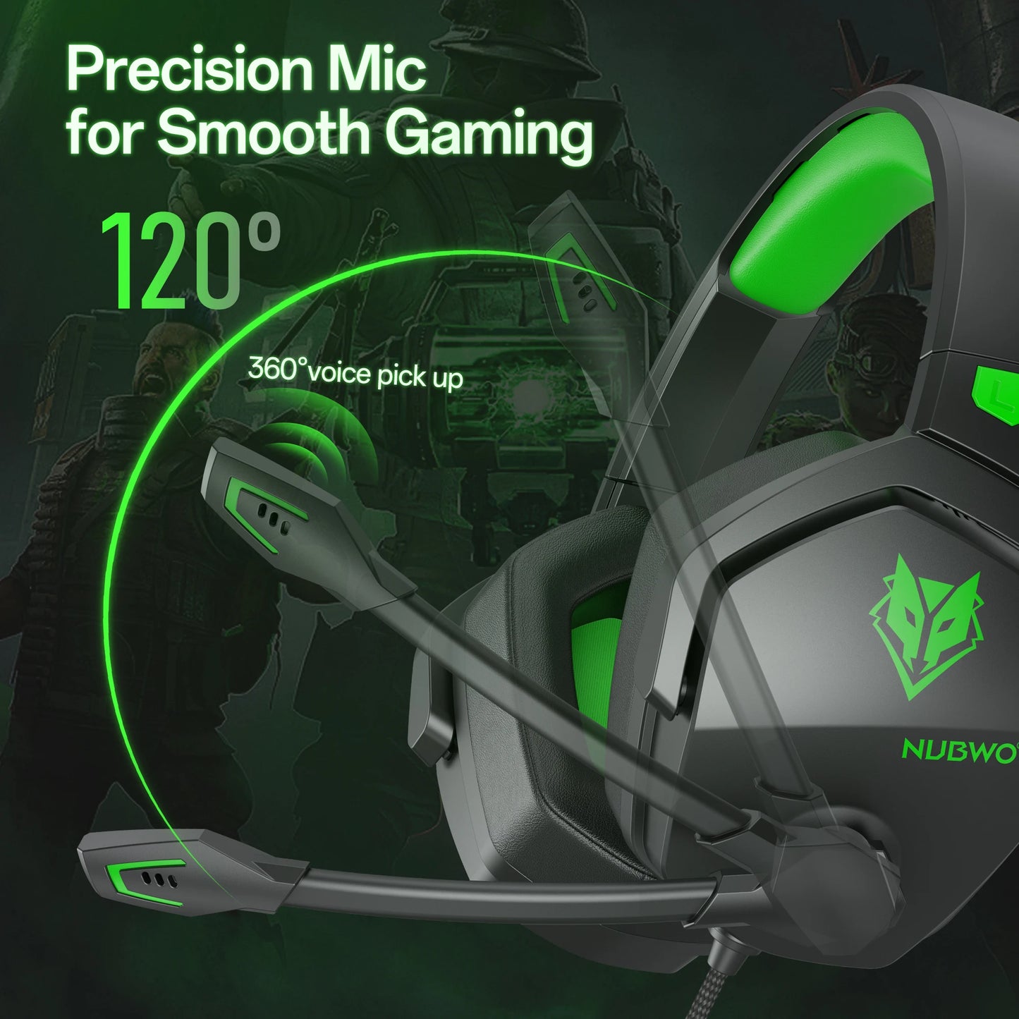 NUBWO N16 Gaming Headset - Noise Canceling Mic, Stereo Sound, and Comfortable Design Gaming Headphones for PS5, PS4, Xbox One S291fb1f8f7404bdc83e01e366ac3123cg Amrit Store