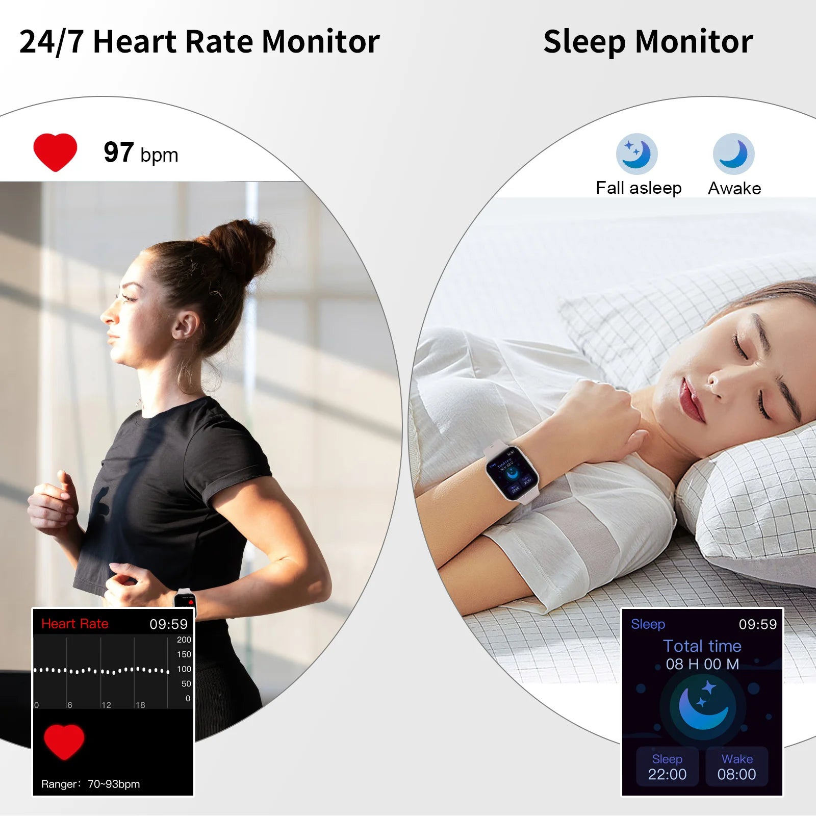 Smart Watch, Fitness Tracker Watch for Men Women, 1.69'' Touch Smartwatch Fitness Watch with Pedometer/Sleep Monitor. S2a2d293ad2b24d3faf83209a0b3dfc4bJ Red, White and Blue Products Store