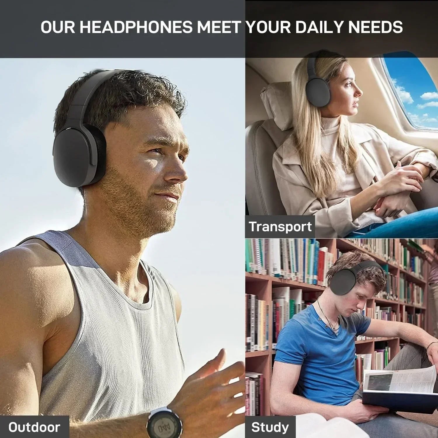 Hot Wireless Bluetooth Headphones Over Ear Hifi Stereo Headset True Sports Earphones TF AUX Music Player with HD Mic S3445a18fb7ae4458a821372e2f64d52d7 Amrit Store