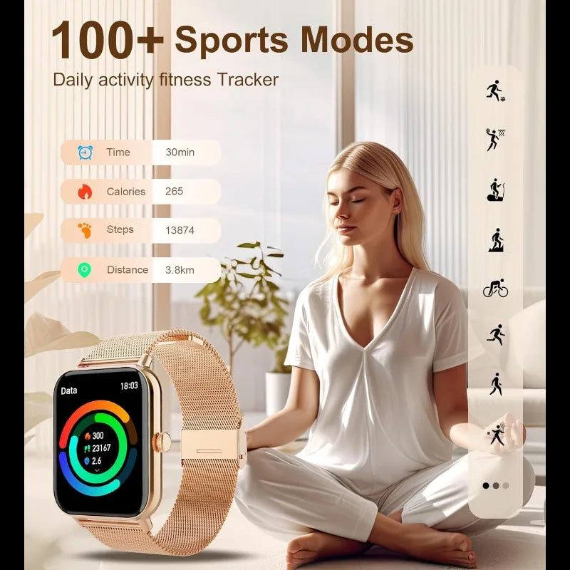 Smart Watch Fitness Tracker - Advanced Wireless Calling, Music Player, Health & Fitness Monitor with Heart Rate, Blood Oxygen S389f6faa1ce442f5b9f4f3ff86a404ab7 Red, White and Blue Products Store