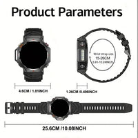 SENBONO GPS Smart Watch Men Built-in GPS Bluetooth Call AI GPT Fitness Tracker Waterproof Military Sports Smartwatch for Men S396aa6f92ca64a56b22a35eda437e82cD Red, White and Blue Products Store