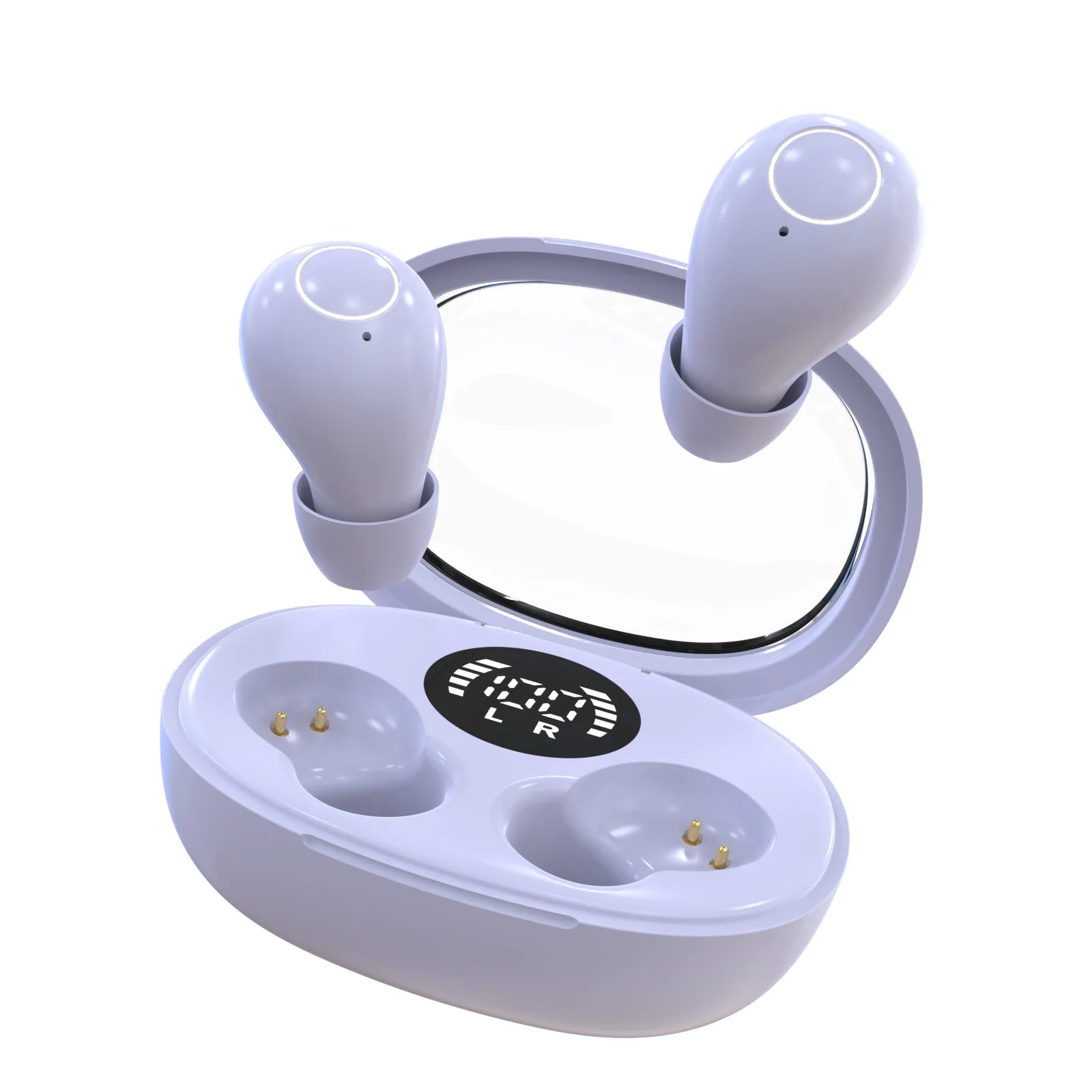 Trendy wireless headphones 5.4 bluetooth headset mini sleep sports invisible earbuds HD HIFI music bass sound quality earphones Purple United States S3a183f1c87c149408a89d6e80500a436I Amrit Store