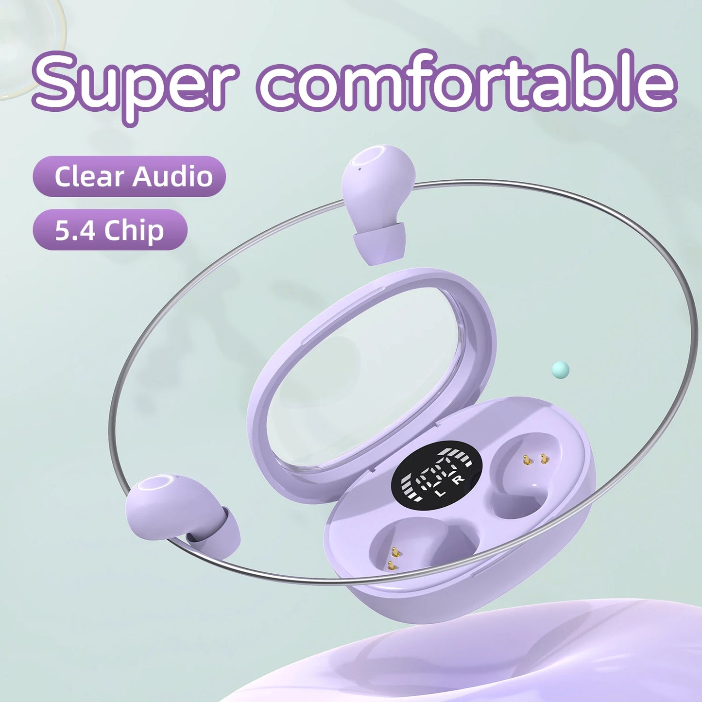 Trendy wireless headphones 5.4 bluetooth headset mini sleep sports invisible earbuds HD HIFI music bass sound quality earphones S3ae1ce760a1741af83e1b97cfb589289A Amrit Store