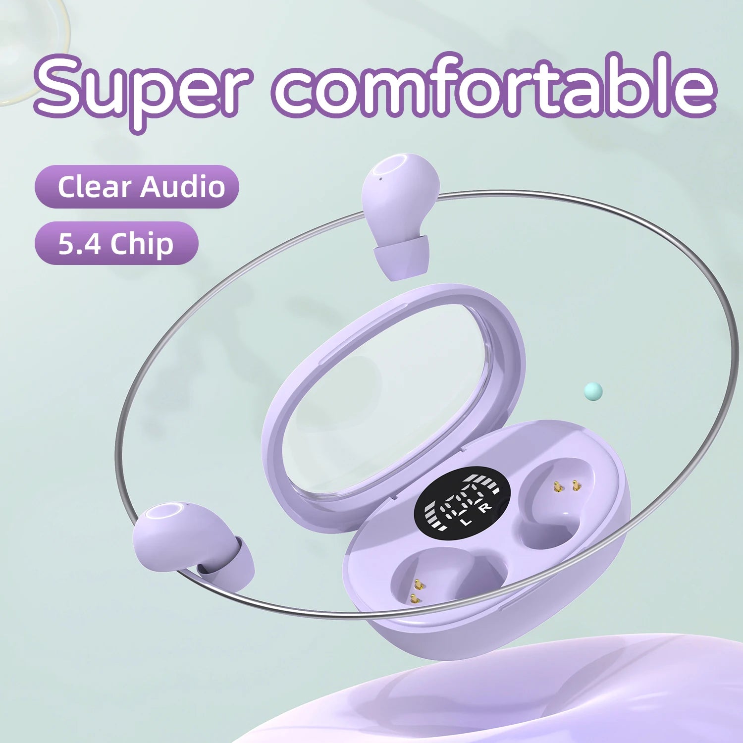 Trendy wireless headphones 5.4 bluetooth headset mini sleep sports invisible earbuds HD HIFI music bass sound quality earphones S3ae1ce760a1741af83e1b97cfb589289A Amrit Store