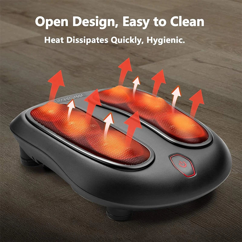 Nekteck Electric Foot Massager with Heat Compress Deep Kneading Shiatsu Massage Heel Sole Point Relieve Muscle Tiredness S3b4dc8f8e63e40ffb36b90fc1df9af47B Red, White and Blue Products Store