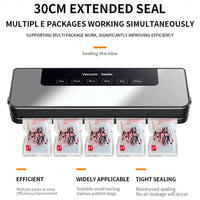 Automatic Vacuum Sealer Machine for Food Storage, Compact Household Sealing System with 30pcs Bags, Keeps Food Fresh Longer S3dd3cef8adee4d8fb113bac2fab21492M Amrit Store