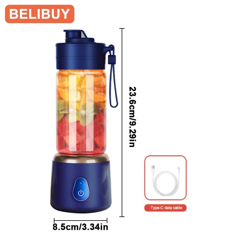 Portable Electric Juicer USB Charging Orange Lemon Fruit Blender Mini Household Juice Squeezer Mixer Citrus Juicer for Travel S3f9a1843583d4df58bc6ab7f4270ebd1i Amrit Store