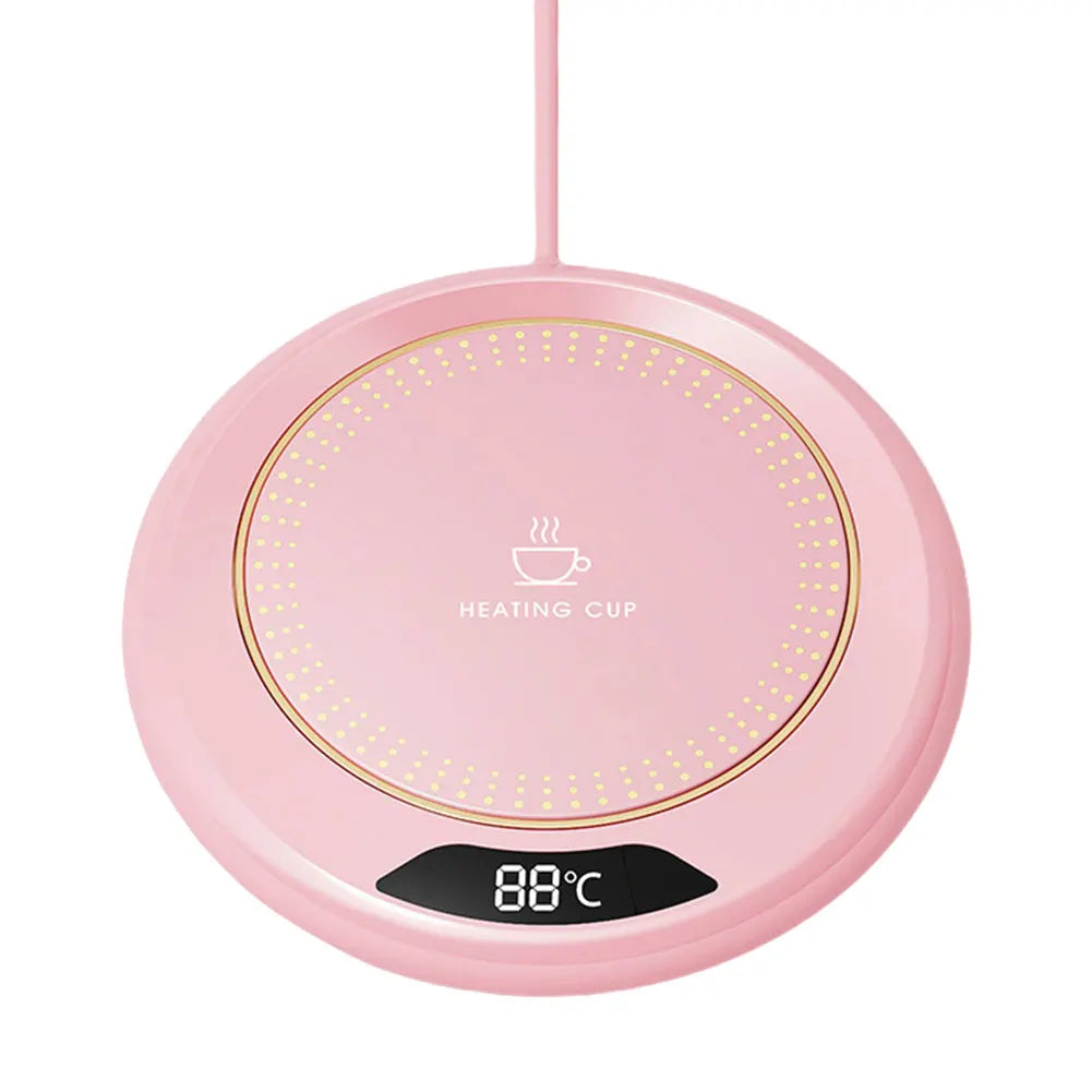 Mini Portable 55 degree USB Cup Warmer Coffee Mug Heating Coaster Smart Thermostatic Hot Plate Milk Tea Water Heating Pad Heater Pink S3f9b3c3096e5497d970135e09d08c5c6b Amrit Store