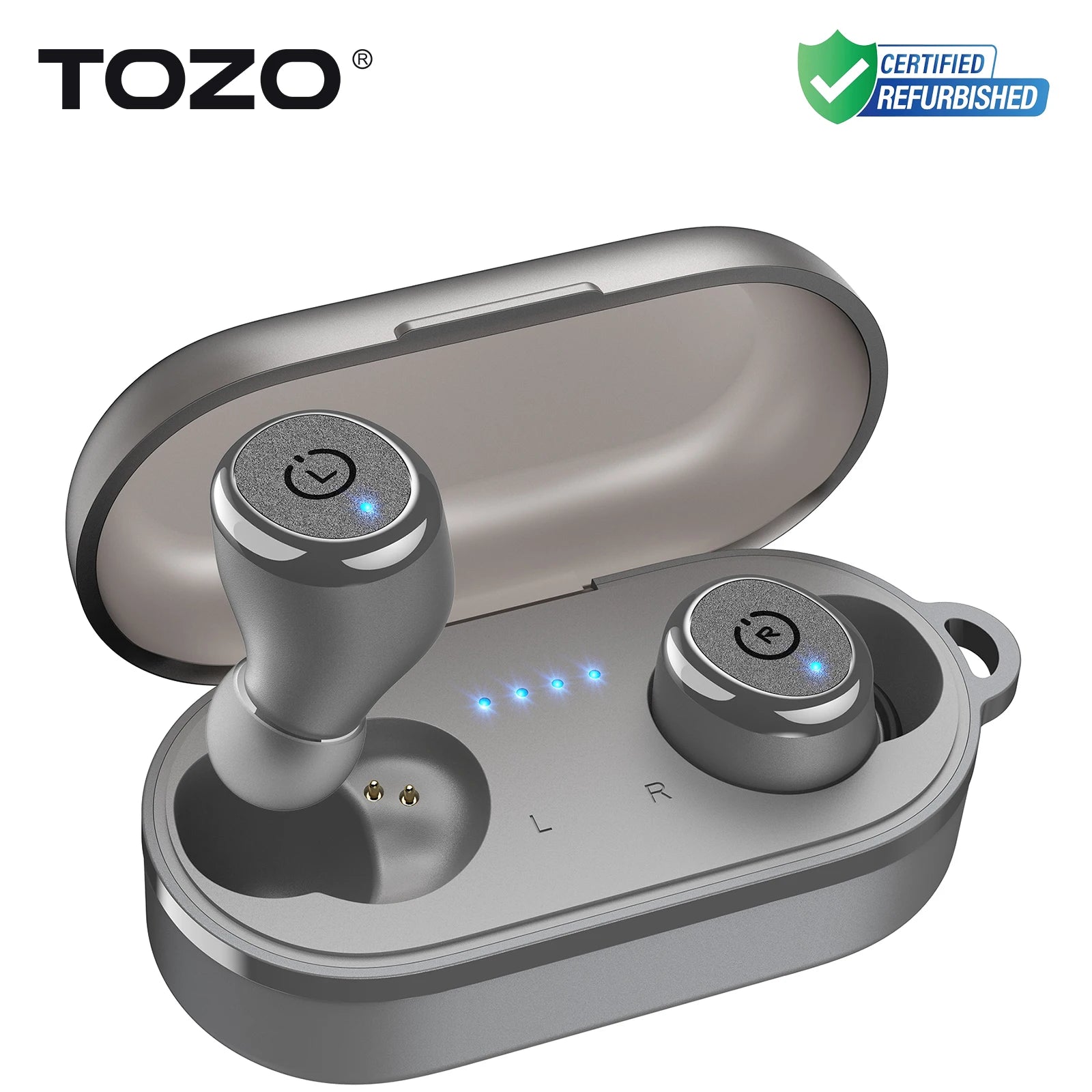 Refurbished TOZO Ergonomic Headsets TWS Earbuds AI Via APP Wireless Touch Control IPX8 HiFi Sound Stereo for IOS Android PC GRAY United States S4309b0e5e6ce4ad3b0879d8cf6537e0eH Amrit Store