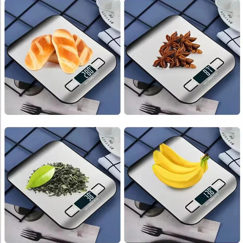Digital Kitchen Scale LED Display 5kg/1g Stainless Steel Panel Electronic Scales Home Jewelry Food Snacks Weighing Baking Tools S433e8b39183e44c890ba322ee7a55bc7r Amrit Store