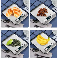 Digital Kitchen Scale LED Display 5kg/1g Stainless Steel Panel Electronic Scales Home Jewelry Food Snacks Weighing Baking Tools S433e8b39183e44c890ba322ee7a55bc7r Amrit Store