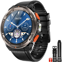 EIGIIS 1.45 Inch Smart Watch KE5 3ATM Waterproof Original Design Sports Watch With Compass And Altitude Barometer LED Flashlight KE5-BCB United States S439a74a4e0eb4c5f82341ac6b59c11f7J Red, White and Blue Products Store