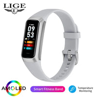 LIGE Hot Sales Smartband Lightweigh Sports Sleep Health Monitoring Waterproof Reminder Men Women's Smart Watch Local Logistics Grey United States S45b194931add40d69bc8faeb6afd3657T Red, White and Blue Products Store