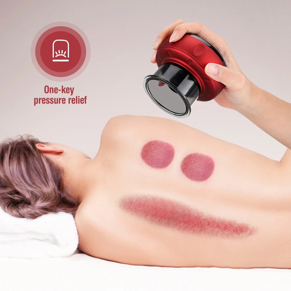 Electric Vacuum Cupping Massage Body Cups Anti-Cellulite Therapy Massager For Body Electric Guasha Scraping Fat Burning Slimming S46a87d6096624b27b6b0959c92e84a60A Red, White and Blue Products Store