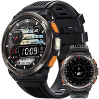 EIGIIS 1.45 Inch Smart Watch KE5 3ATM Waterproof Original Design Sports Watch With Compass And Altitude Barometer LED Flashlight KE5-BC United States S4a653bb3ec944c2dbc27db2a01389d2br Red, White and Blue Products Store