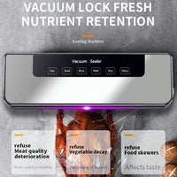 Automatic Vacuum Sealer Machine for Food Storage, Compact Household Sealing System with 30pcs Bags, Keeps Food Fresh Longer S4bf469a0e5ac40fe8864f89f68165a2cB Amrit Store